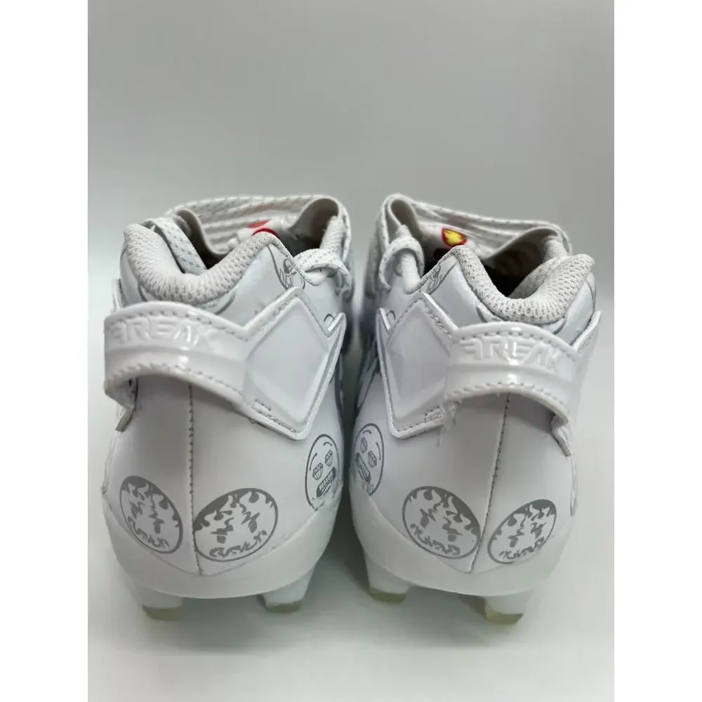Adidas Freak 22 Big Mood Football Cleats White Silver Emoji GX7983 Size 9.5 New